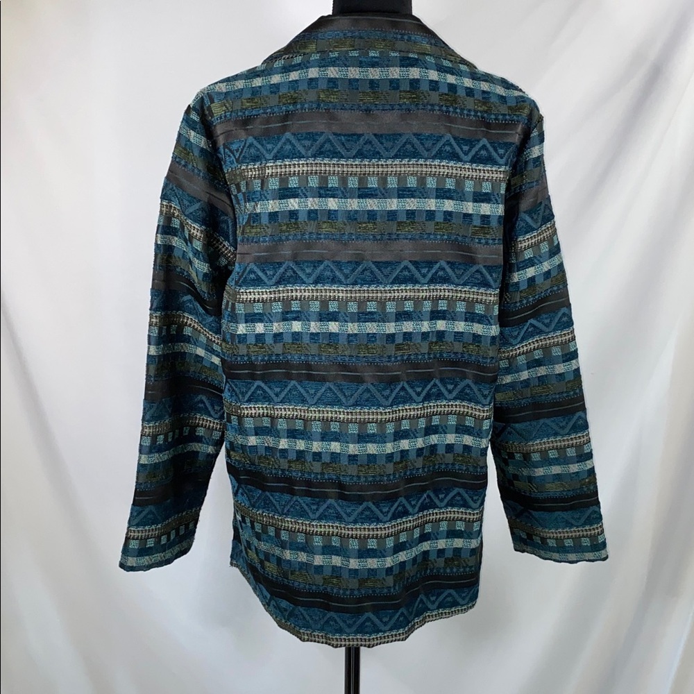 Vintage Sag Harbor Womens 14 Blazer Blue Turquoise Size - Picture 8 of 11